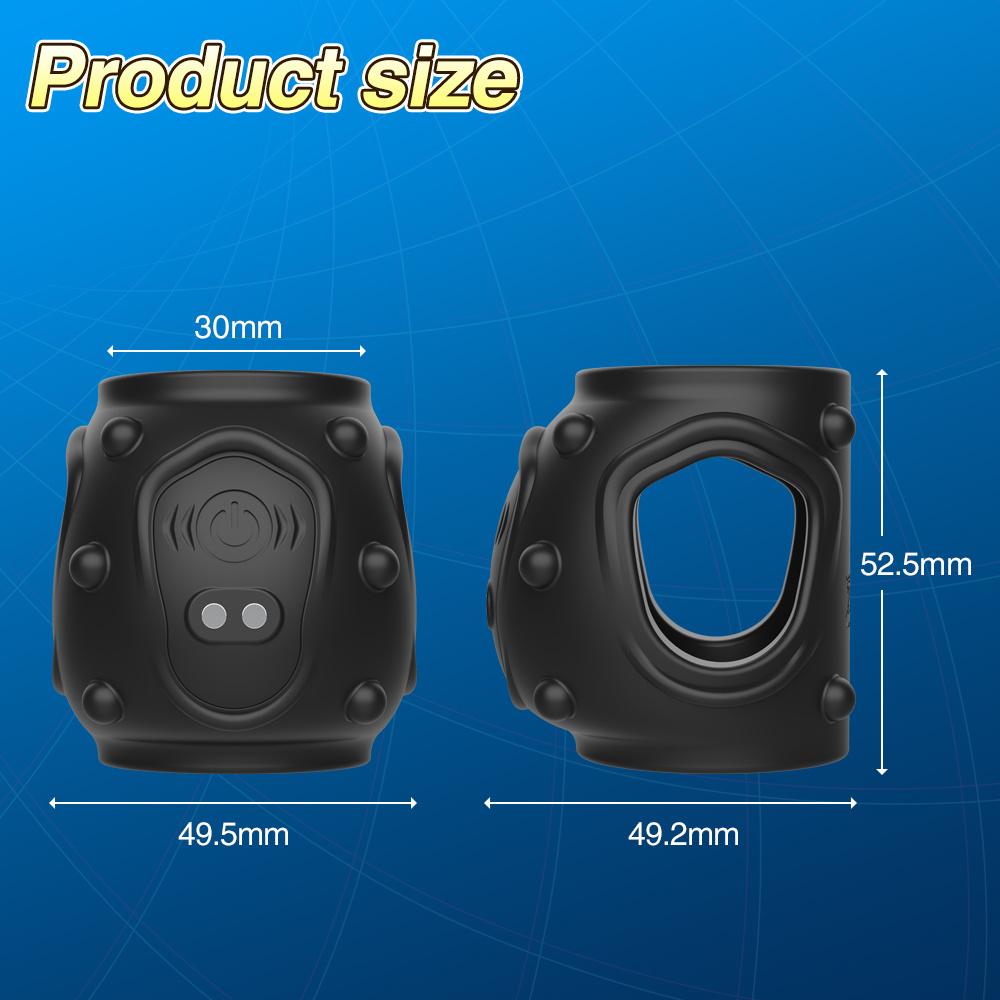 Cock Ring Vibrator Penis Extender Sex Toy For Couple Penis Sleeve Massager For Men Delayed Ejaculation Stimulator Penis Enlarger