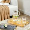 Double Layer Water Drainage Tea Tray with 2 Handle Decorative Fashionable Water Drainage Tea