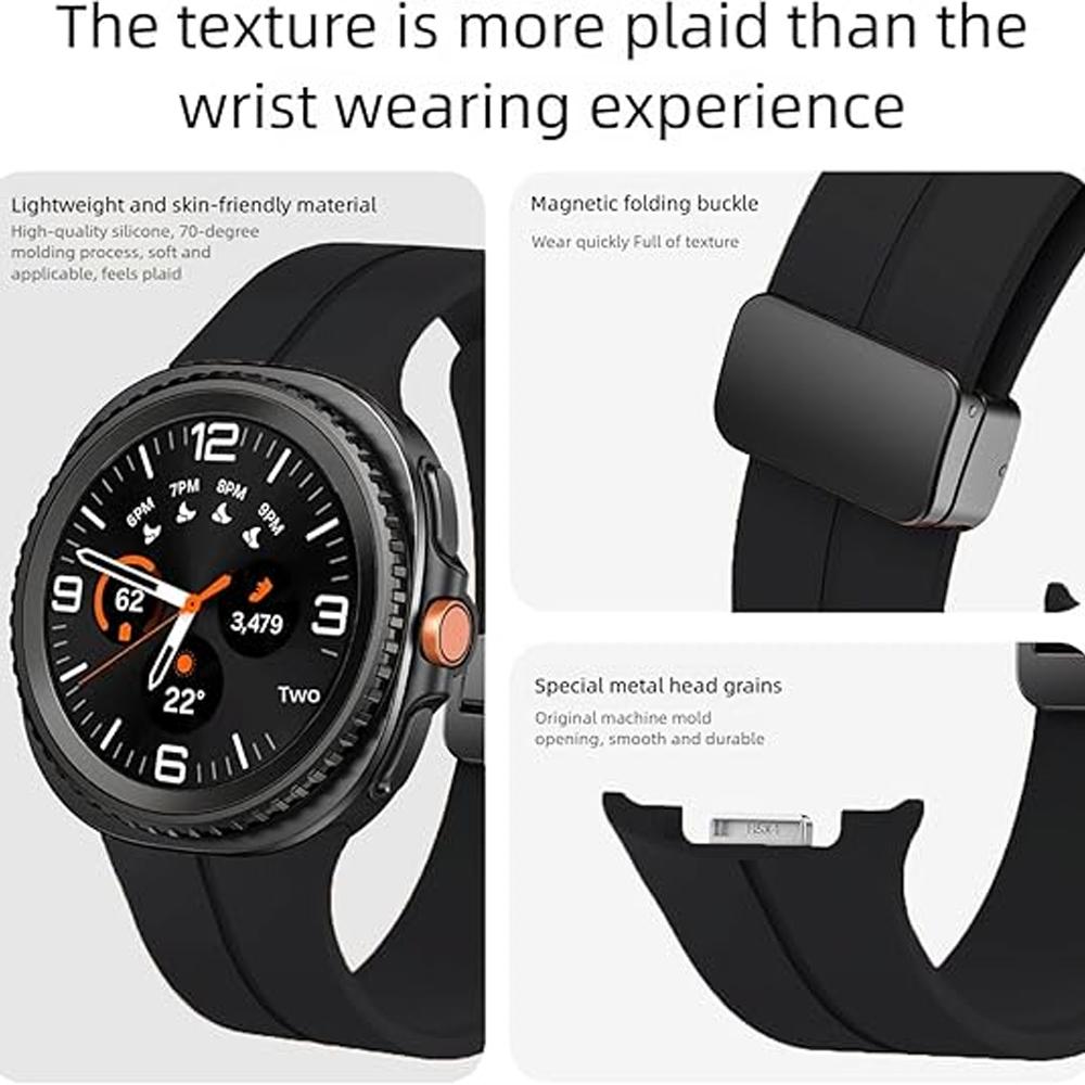 Sport Band for Samsung Galaxy watch 8 40mm 44mm 8 classic 46mm Magnetic Buckle Wrist Bellt Bracelet Correa Galaxy watch 8 Straps