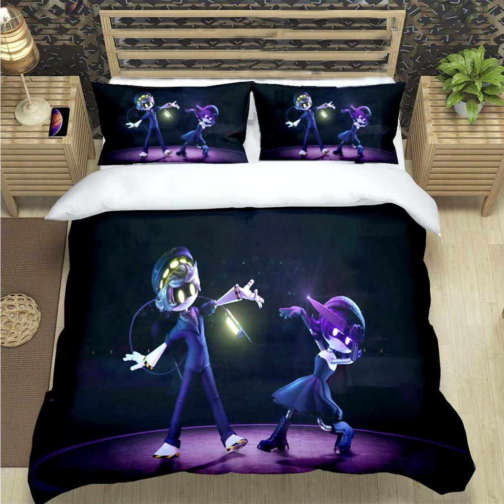 Comforter Fashion Cartoon Murder Drone Print Bedding Set Comforter Bed Youth Kids Girl Boys Luxury Birthday Gift