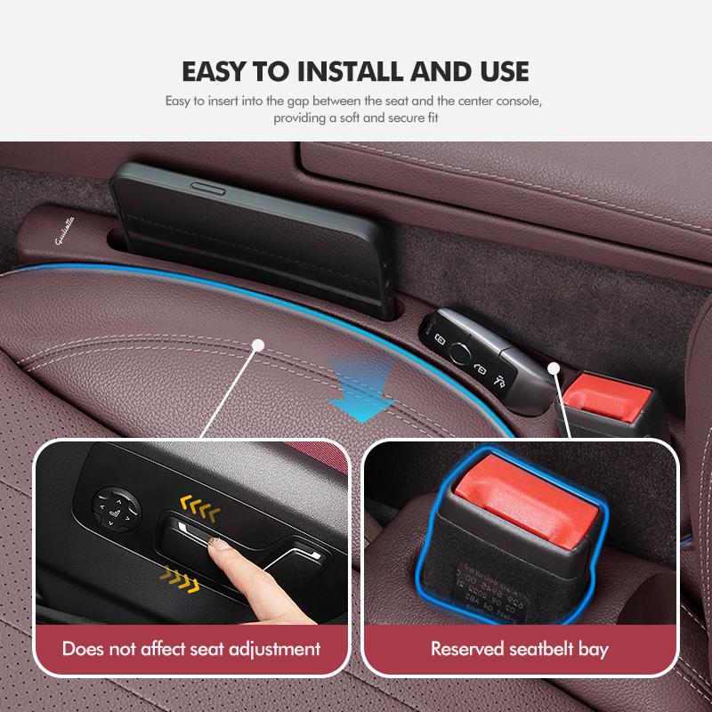 RWXI1 Car Seat Gap Filler Side Seam Plug Strip Leak-proof Filling Strip Interior Accessories For Alfa Romeo GT Stelvio F1 Brera