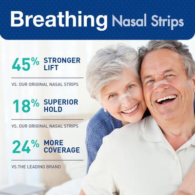30/60/90Pcs,Sleep Nasal Strips,Nose Breathe Strips,Anti Snoring Nose Strips for Breathing,Exercise Air Intake and Improve Sleep