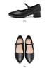 Red Dragonfly Women's Genuine Leather Chunky Heel Mary Janes - Soft, Comfortable Summer High Heels