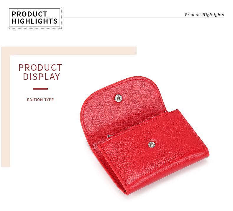 Geldbörse für Damen aus echtem Leder: Großkapazitäts-Multifunktions-Kartenhalter aus Rindsleder der obersten Schicht