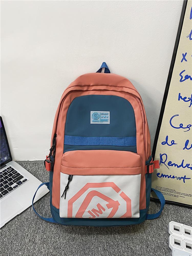 

New schoolbag women s large-capacity day junior high school college students versatile fashion niche backpack червоний