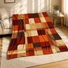Herbst Karierter Korallenfleece Decke