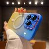 Gradient silicone magnetic attachment is suitable for iPhone 17 Pro cases, iPhone 16 full-coverage lens film, TPU transparent soft case