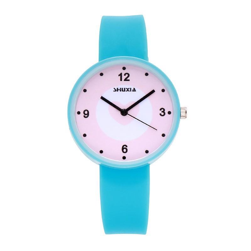 College Style Simple Candy Exam Watch High-Value Fresh Girlfriend Student Watch Versatile Silicone Watch
