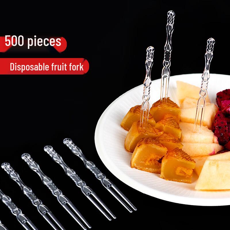 Einweg-Plastikgabeln (500 Stück)