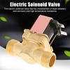 DC12V Normally Closed Solenoid for Valve Water Control Electric Pulse Solenoid for Valve for Solar Water Heater 1/2" Mal