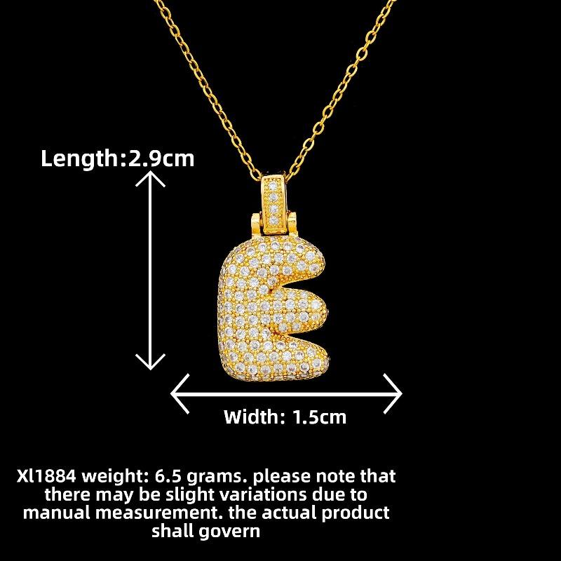 New Style Necklace Featuring Trendy Letter Design In Bold Font, with A Luxurious and Exclusive Look, Suitable for Sophisticated Accessories.