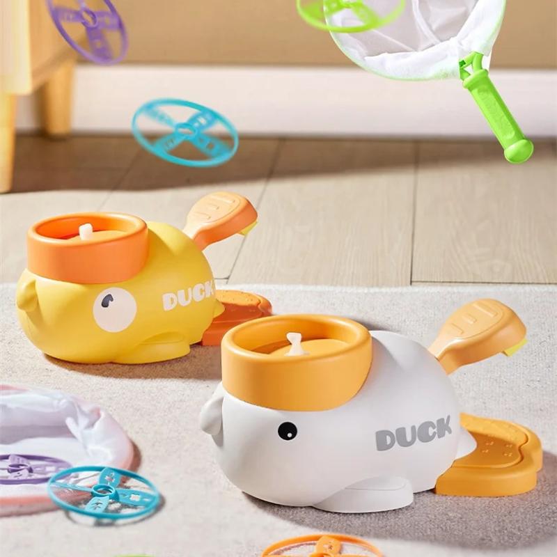 Foot Step On Flying Disc Air Rocket Launcher Saucer Jump Sport Game Elephant Duck Style Outdoor Propeller Garden Children Toy