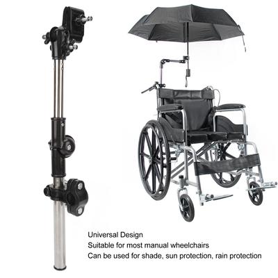 Wheelchair Umbrella Holder Foldable Stainless Steel Umbrella Mount Stand for Bikes Strollers