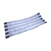 Beach Trips Outdoor Use Polyester Lounger Fabric Replacement Beach Chair Fabric White And Blue Striped Sturdy Wear-resistant
