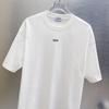 9299 Off-White Summer Men's and Women's Pure Cotton Print Oversized T-shirt Street Wear