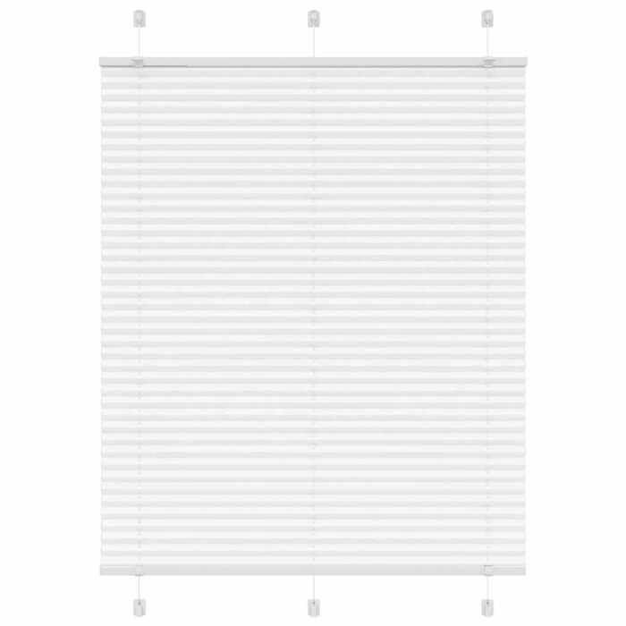 VidaXL Store plissé blanc 110x150cm largeur du tissu 109,4cm polyester, store plissé de fenêtre, store accordéon, store 4015502