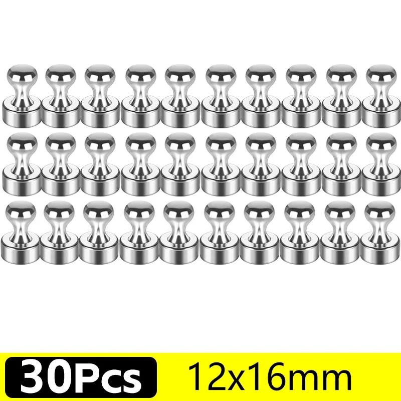 Multifunctional Metal Strong Magnetic Pushpins Magnets Whiteboard Fridge Thumbtack Magnet Push Pins for Office School Home