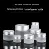 Frosted Glass Cream Jar Set: 30g, 50g, 100g Eye Cream & Mask Bottles