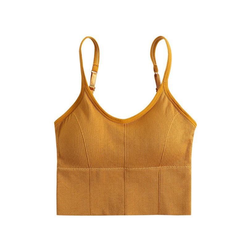 Sexy U-Shaped Camisole with Chest Pad for Women – Elegant Inner and Outerwear
