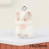 Resin Flocking Cute Three-dimensional Keychain Pendant Car Key Chain Pendant Bag Pendant