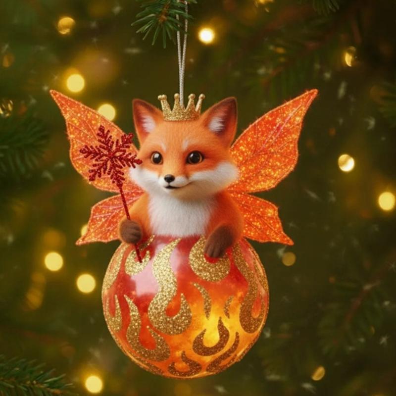 Portable Flat Acrylic Ornament With Hanging Rope For Simple Attachments To Trees Window And Seasonal Displays