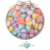 Frosted Acrylic Round Beads for DIY Jewelry and Beading Accessories