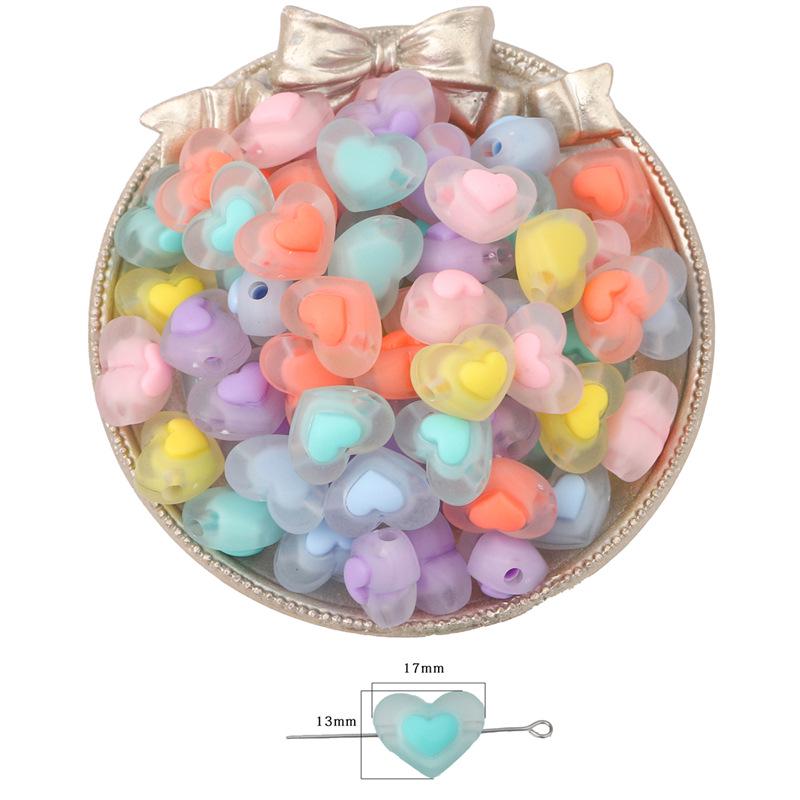 Frosted Acrylic Round Beads for DIY Jewelry and Beading Accessories