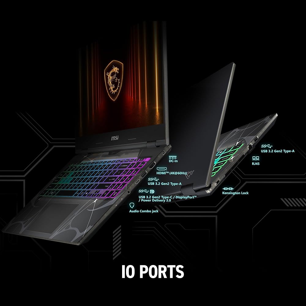 MSI Cyborg A15 AI 15.6-inch FHD 144Hz Thin & Light Gaming Laptop – Ryzen 7 260, GeForce RTX 5050, 16GB DDR5, 1TB SSD, Portable Design, Wi-Fi 6E, Windo