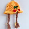 Kids Girl Cap Simulate Braid Ear Protection Hat For 1-6 Y  Infants Toddler