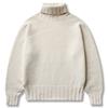EDWARDMAX Royal Navy Submariner 100% Wool Turtleneck Cream