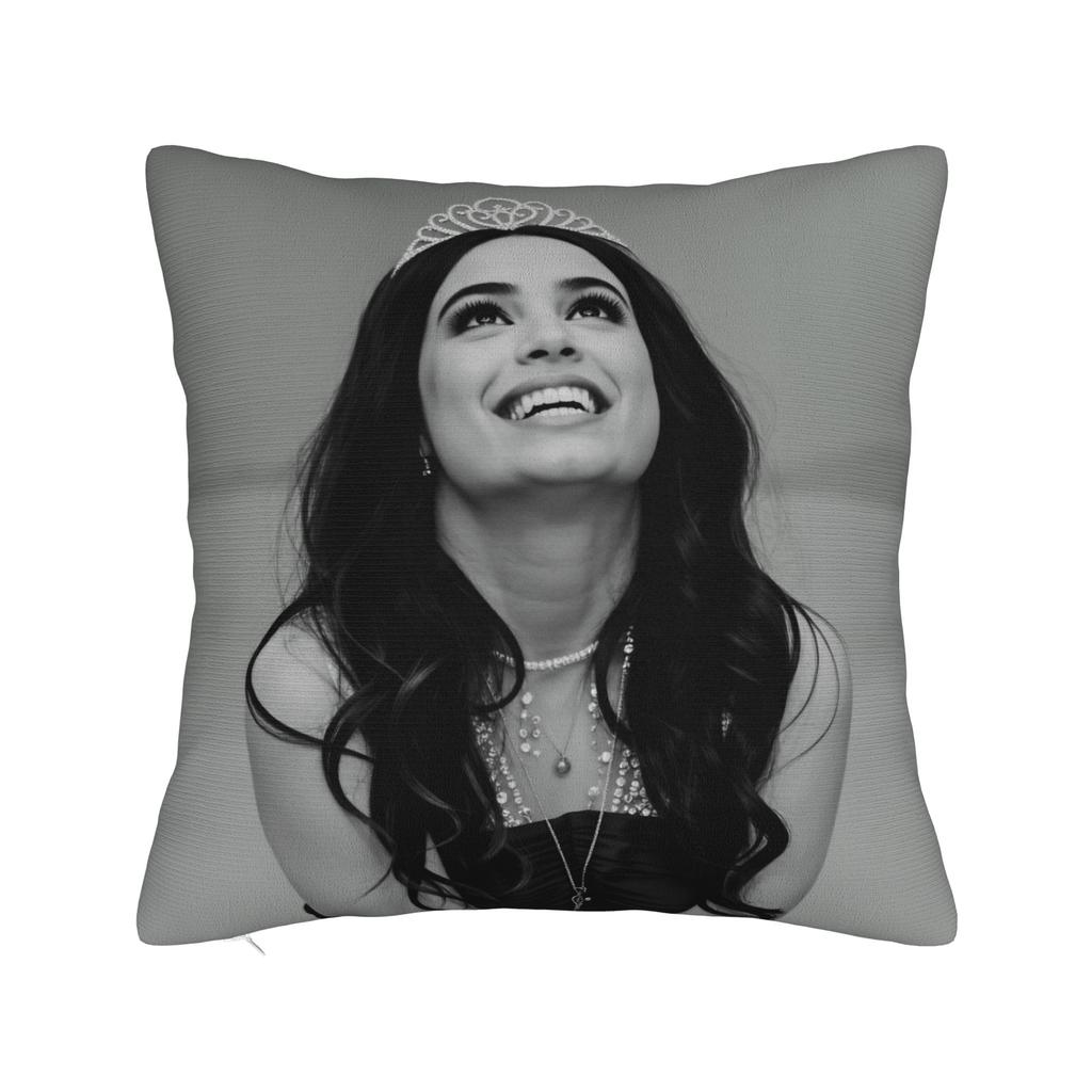 Actor S-Sofia C-Carson Pillow Cover  Novelty Pillow Case For Living Room Chair Soft Cushion Cover Birthday Present