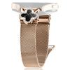 For Garmin Vivomove Sport/Venu 2 Plus Milanese Band Clover Decor Electroplated Stainless Steel Strap,Size: L