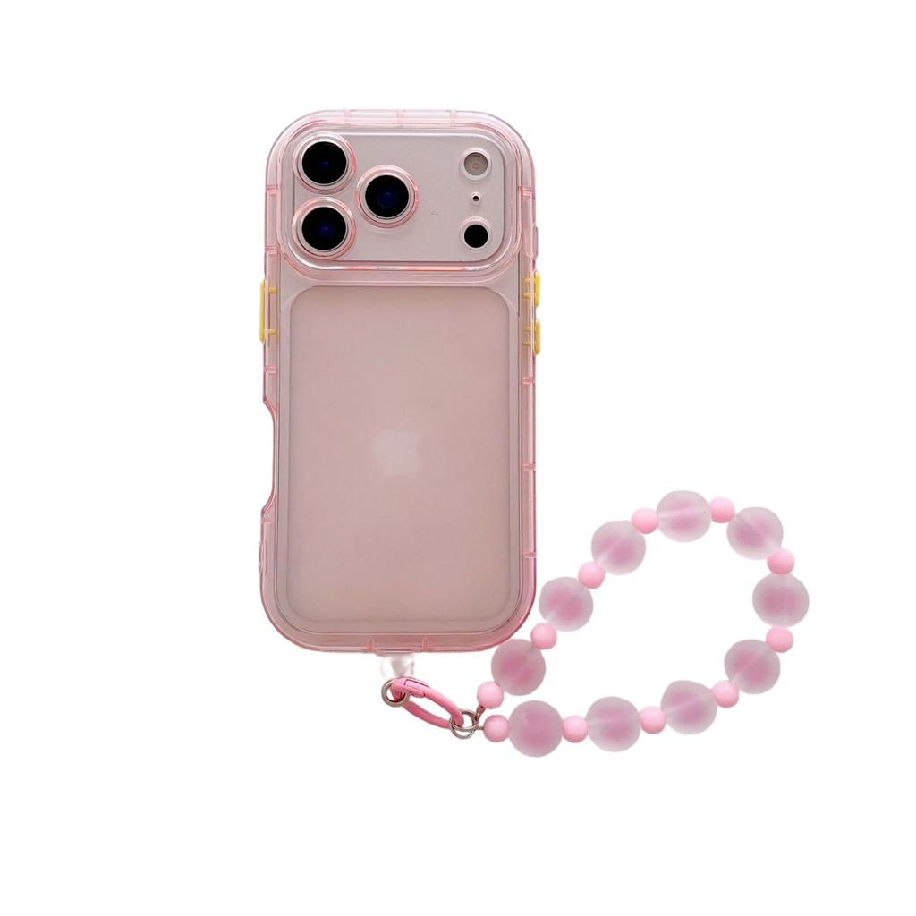 Ice fog little fat girl is suitable for iPhone11Promax mobile phone case Apple 11 anti-drop all-inclusive 11 with bracelet soft case