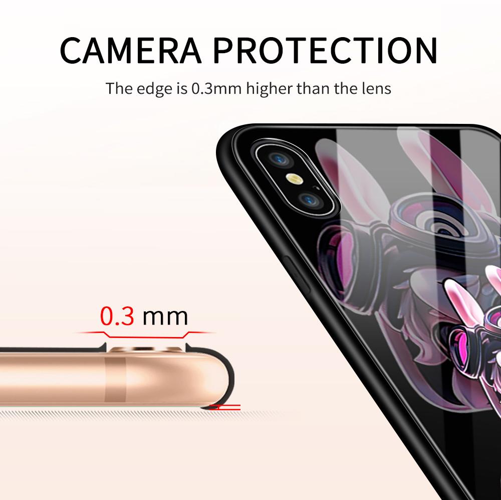 Pouzdro na telefon z tvrzeného skla pro Huawei P30Lite Honor 90Lite 9X X6A X9B Infinix Hot40 Note30 Tecno Spark20 Moto G15 G22 Měkký okraj Nárazuvzdorný Hladký kryt
