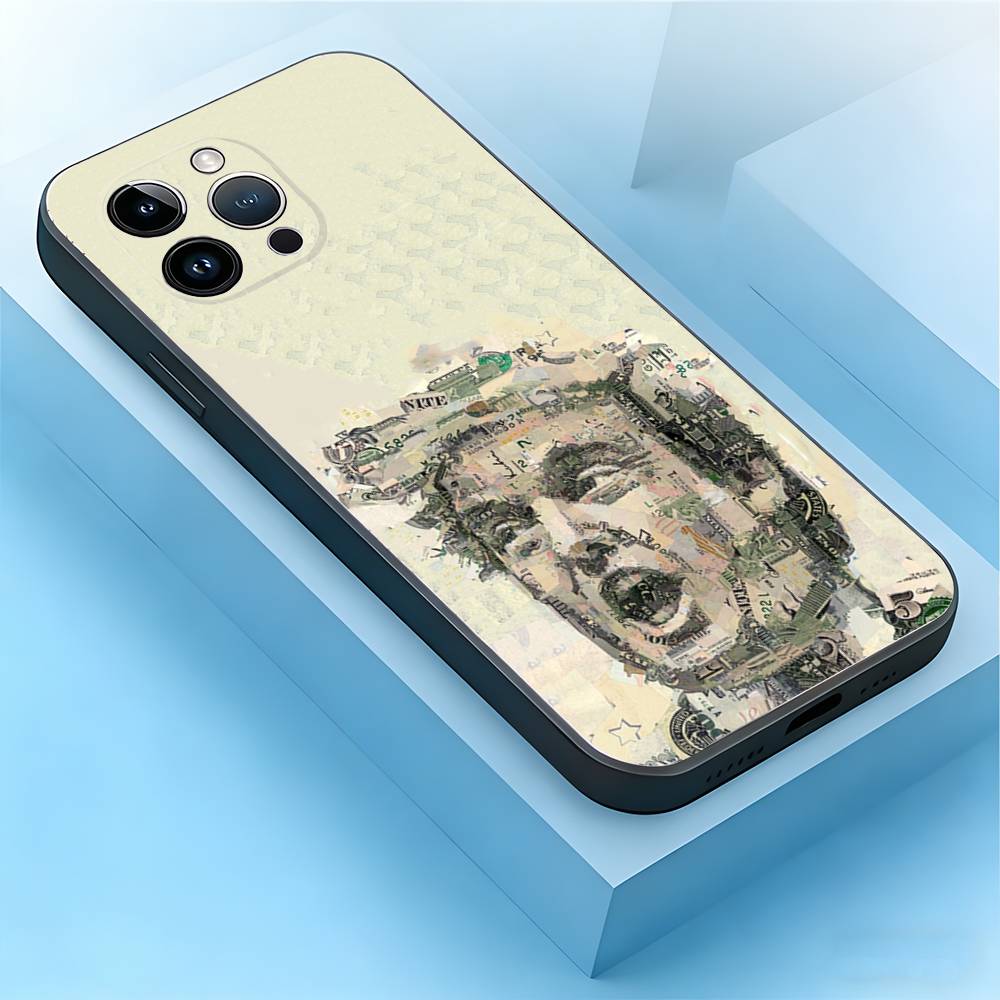 

Creative US Dollars Phone Case For iPhone 17,16,15,14,13,12,11,Plus,Pro Max,Air,SE,Mini,Soft Silicone Black Cover iPhone16promax