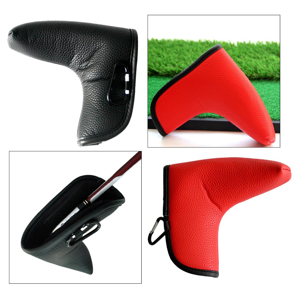Closure Golf Putter Blade Head Cover for Available In 2 Colors