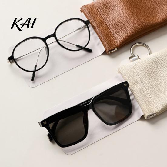 Fashion Glasses Container Portable Faux Leather Sunglasses Bag with Hook for Women, Compact Organizer Anti Lost Holder Eyewear Lipstick And