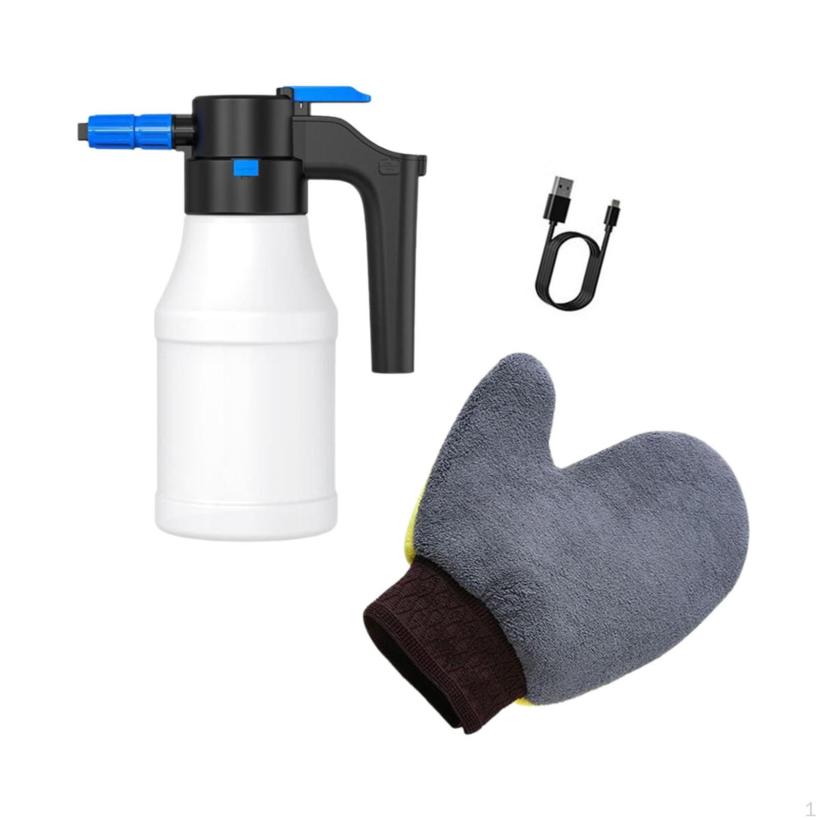 1.5L Electric Foam for Car Cleaning And Garden Use With 1pc Gray Glove