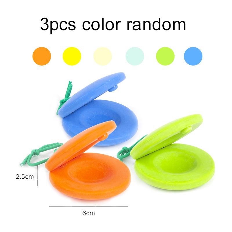 1/3pcs Orff Instruments Wooden Music Castanets Festival Party Entertainment Props Percussion Instrument Rhythm Cultivation TMZ