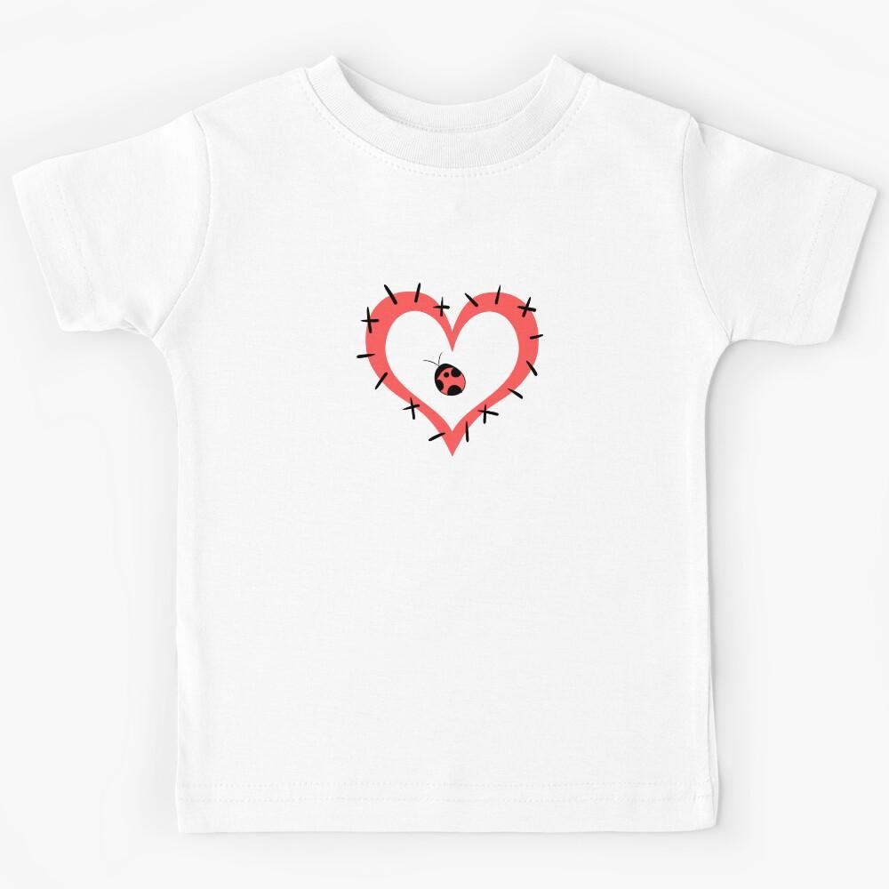 Ladybug Heart Kids T-Shirt 140
