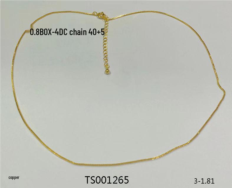 Gold Plated Copper Clavicle Choker - Light Luxury Fashion, Simple Versatile Design