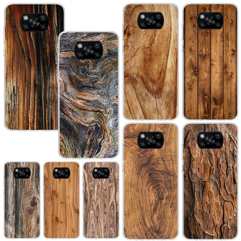 Wood Wooden Pattern Phone Case For Xiaomi Poco X7 X6 X5 M7 M8 Pro F7 Ultra Redmi 15C 15 13C 13 12C 12 10 10C 10A Art Fundas Poco