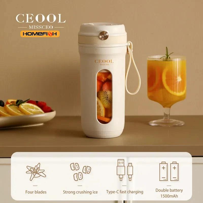 USB Electric Portable Fruit Blender 350ML Charging Small Quality Home Mini Multi functional Fruit and Vegetable Juice Cup