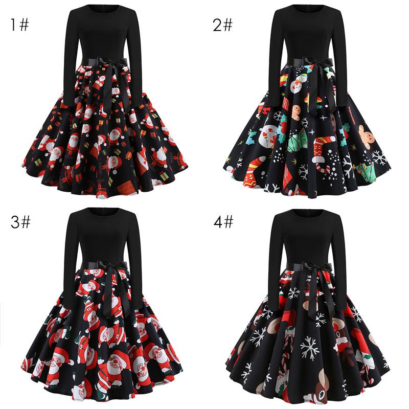 Buy Women Christmas Dress Cartoon Santa 