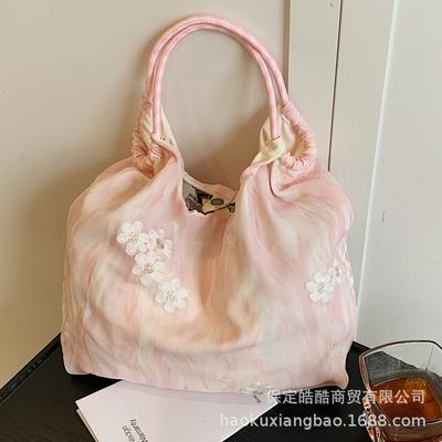 New Chinese Style National Style Bag 2025 New Trendy Shoulder Handbag Literary Small Fresh Women's Bag Large Capacity Tote Bag
