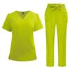Women's new quick-drying thin beauty salon SPA club bow solid color hospital work nurse uniform hand wash