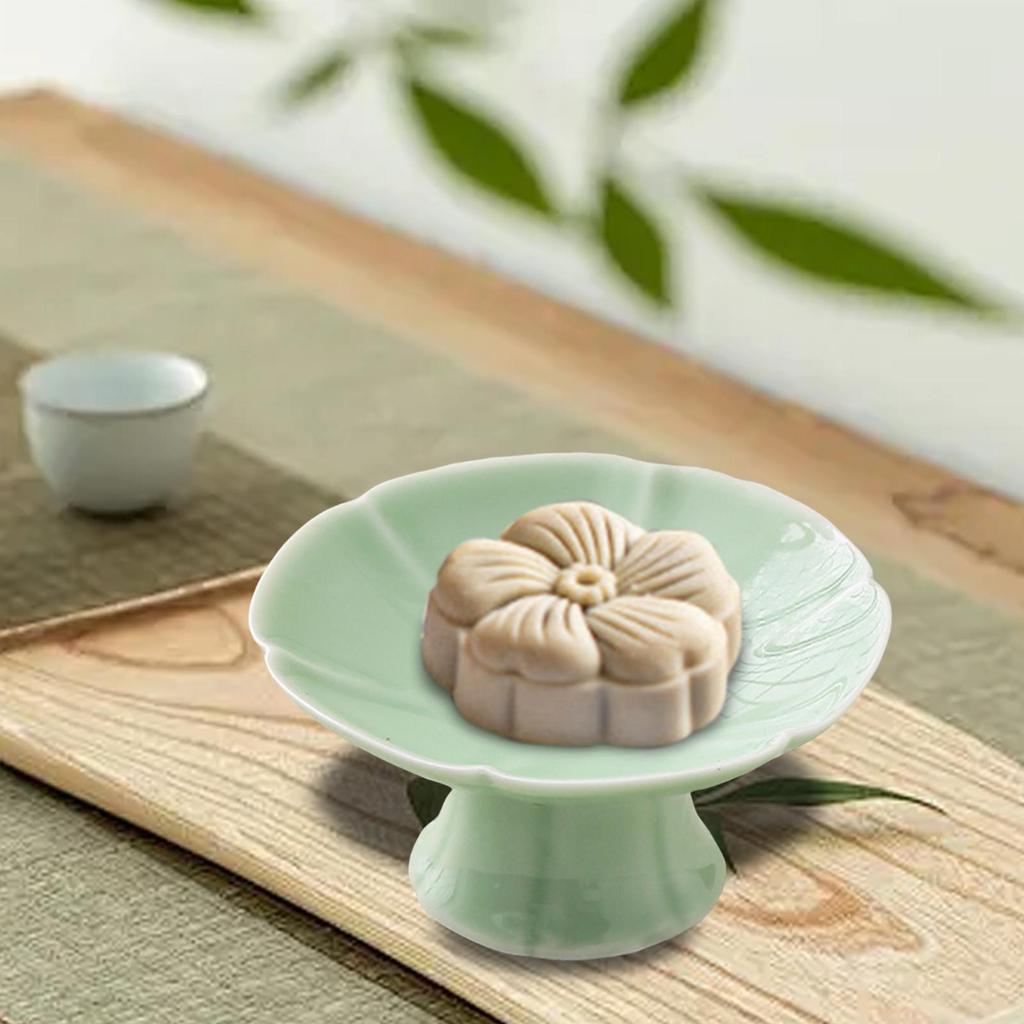 Ceramic Dessert Stand Footed Decorative Pedestal Tray Fruit Bowl Porcelain Cake Stand for Dessert Table Party Countertop Home