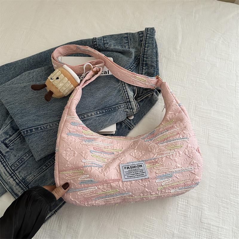 Stylish Fashionable Nylon Tote Bag For Commuting Available In Black Pink Yellow And White