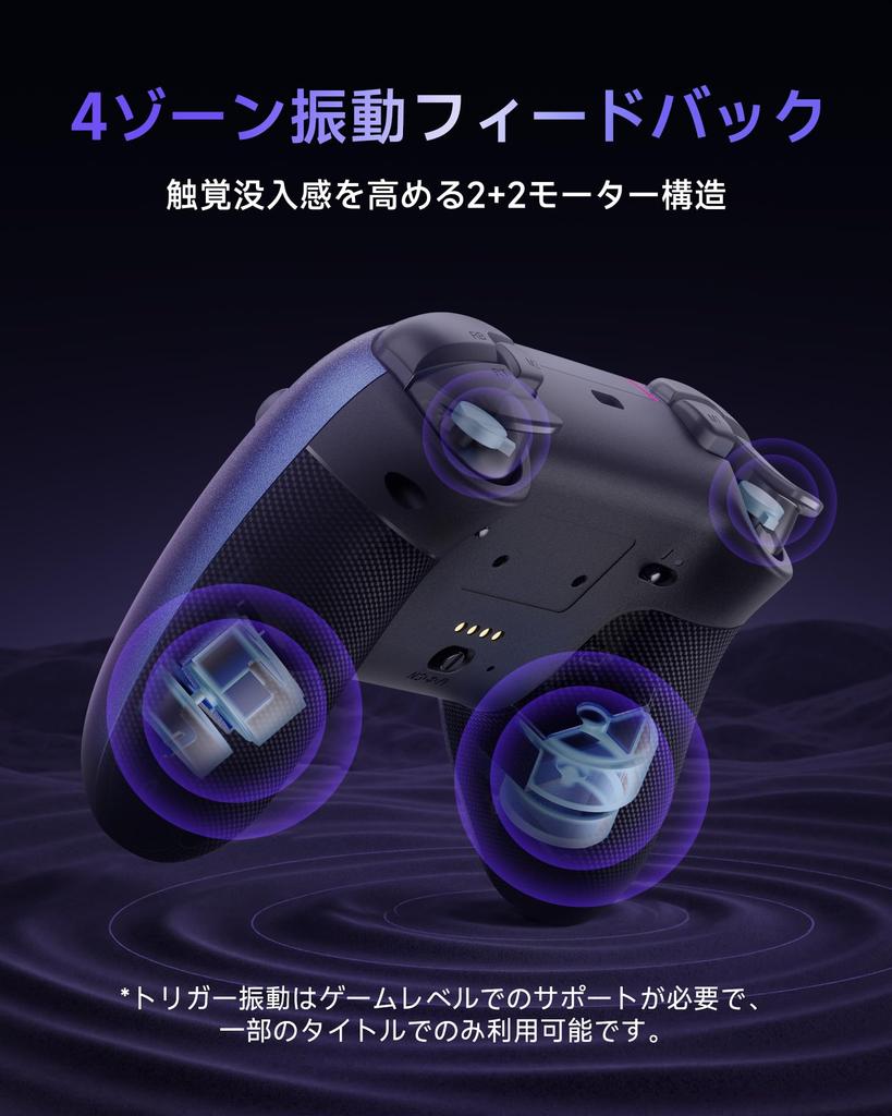 EasySMX X05PRO Gamepad Hole RGB 1000Hz Polling 1000mAh High Capacity for and Steam Deck Controller, Wireless/Wired Connection, Dual-Stage Triggers,