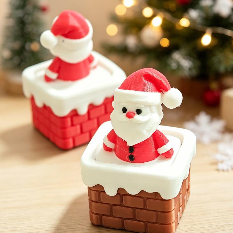 3D Printed Christmas Holiday Decoration Desktop Doll Cute And Fun Relax Toy Pressed Ornament Clicker